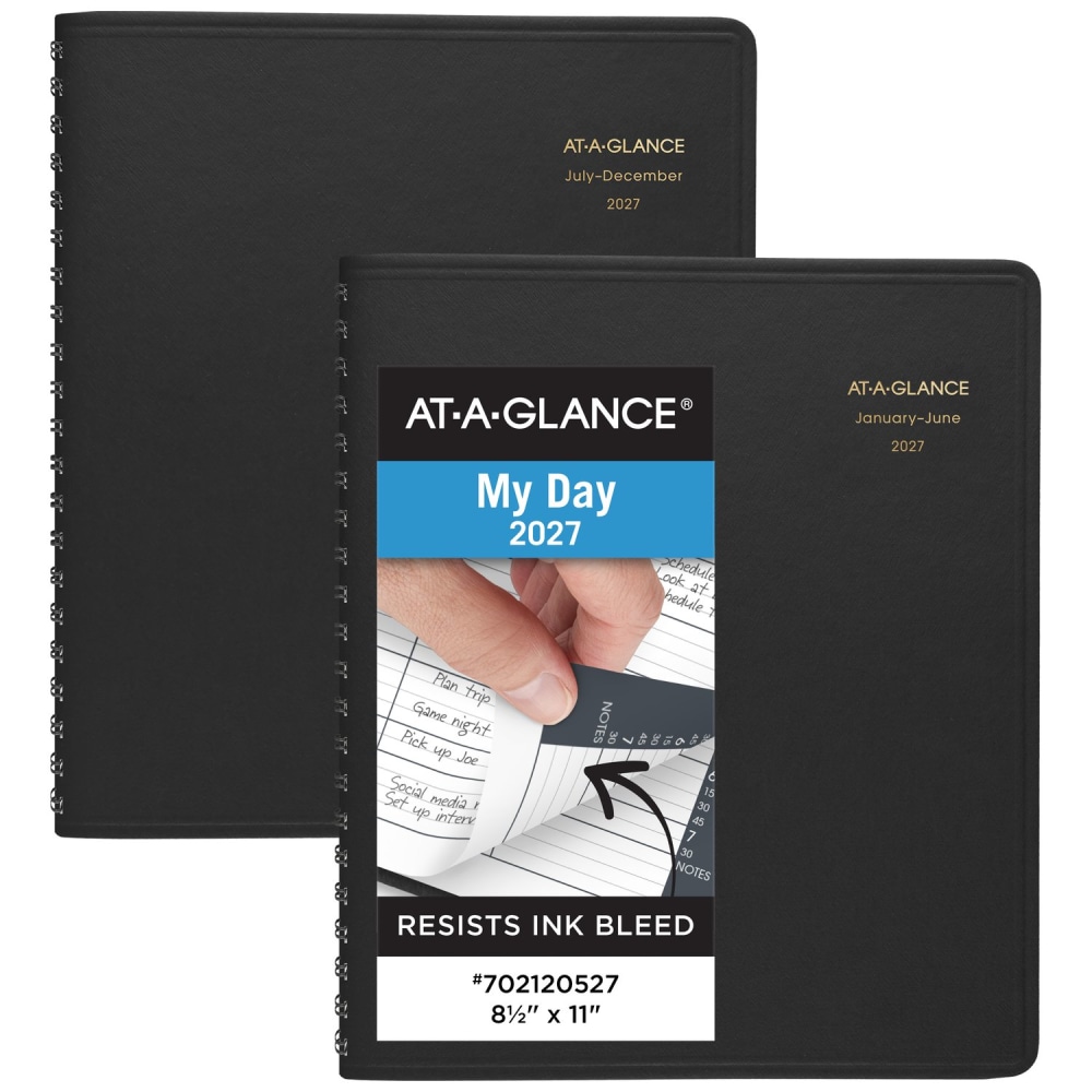 AT-A-GLANCE® 2027 Eight Person Daily Appointment Book, Two-Volume