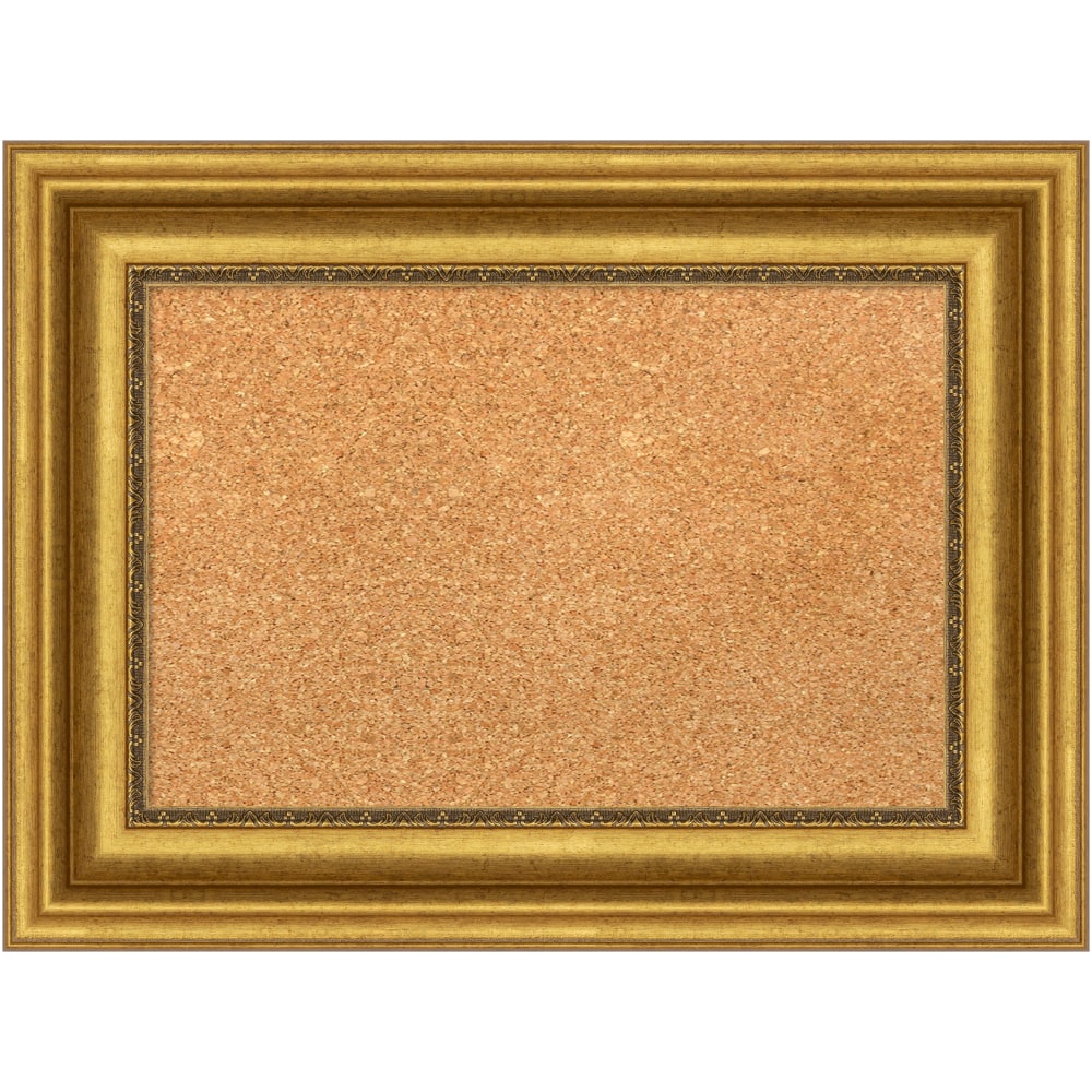 Amanti Art Non-Magnetic Cork Bulletin Board, 24" x