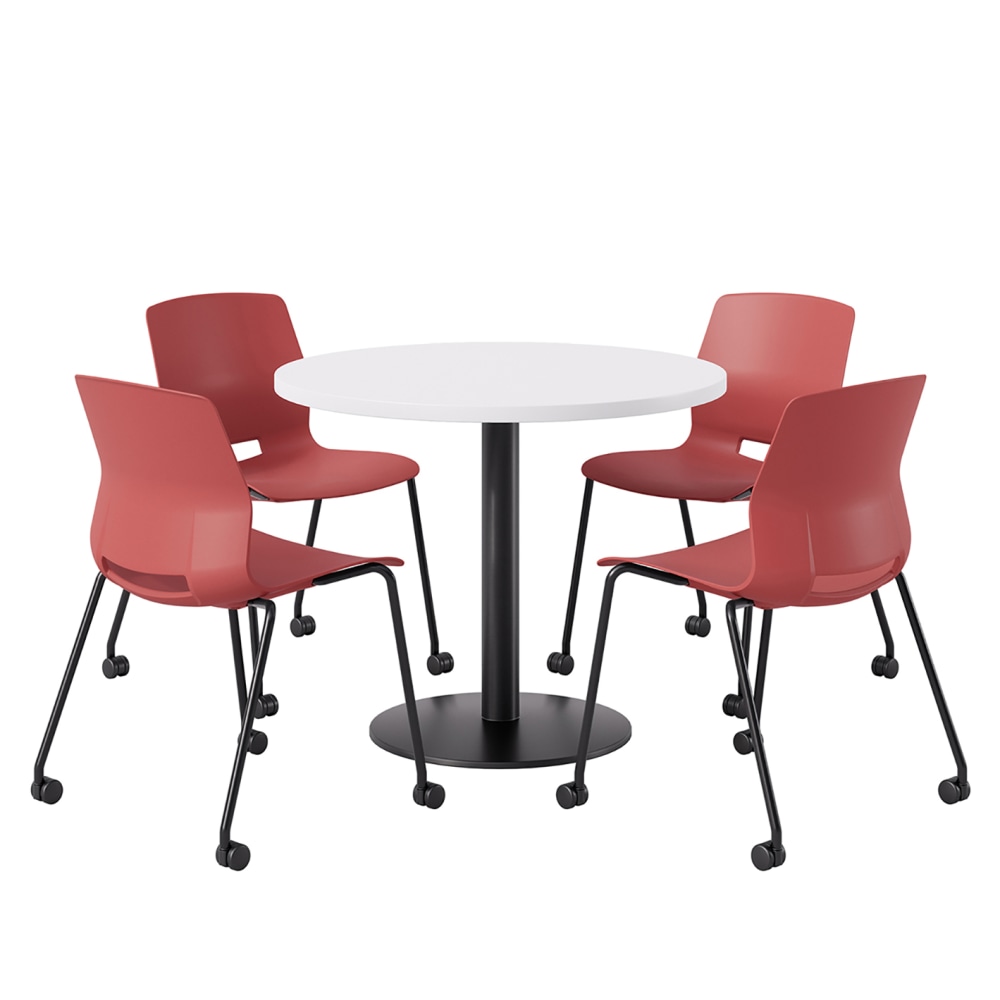 KFI Studios Proof Cafe Round Pedestal Table With