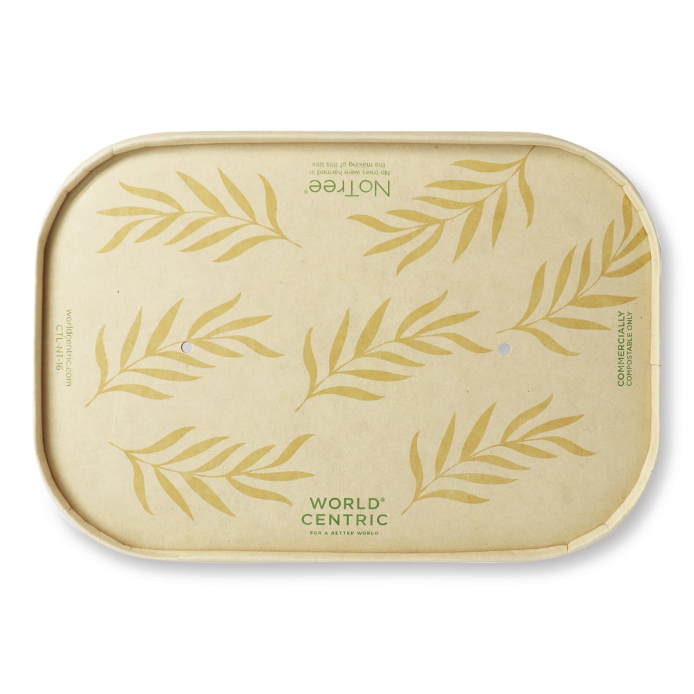 World Centric® Paper Lids For Containers, 4-3/4" x