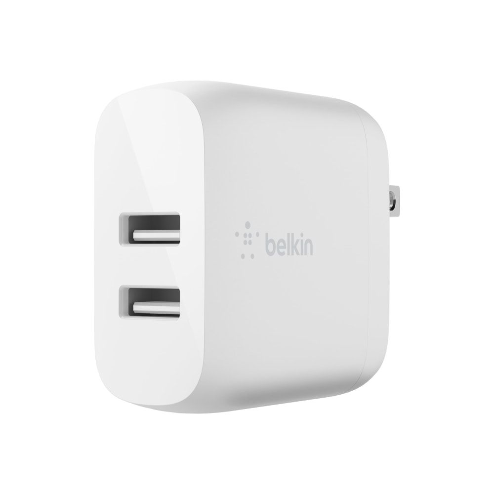 Belkin 24-Watt Dual Port USB-A Wall Charger With