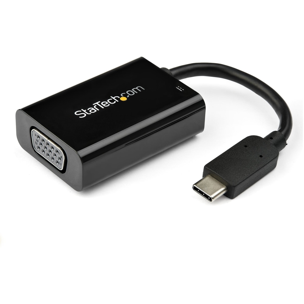 StarTech.com USB C to VGA Adapter with Power
