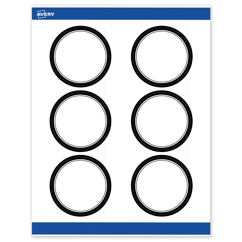 Avery® Print-To-The-Edge Labels With Sure Feed® Technology,