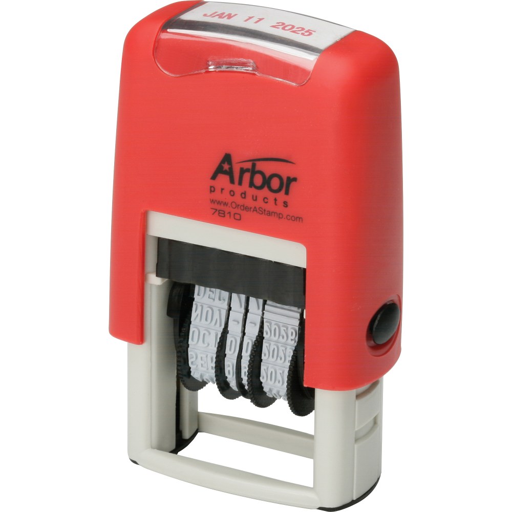 SKILCRAFT 2000 Plus Self-Inking Line Dater, Black (AbilityOne