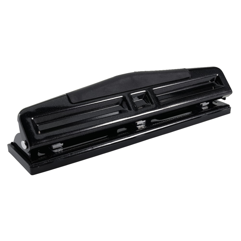 Office Depot® Brand 3-Hole Adjustable Punch, Black