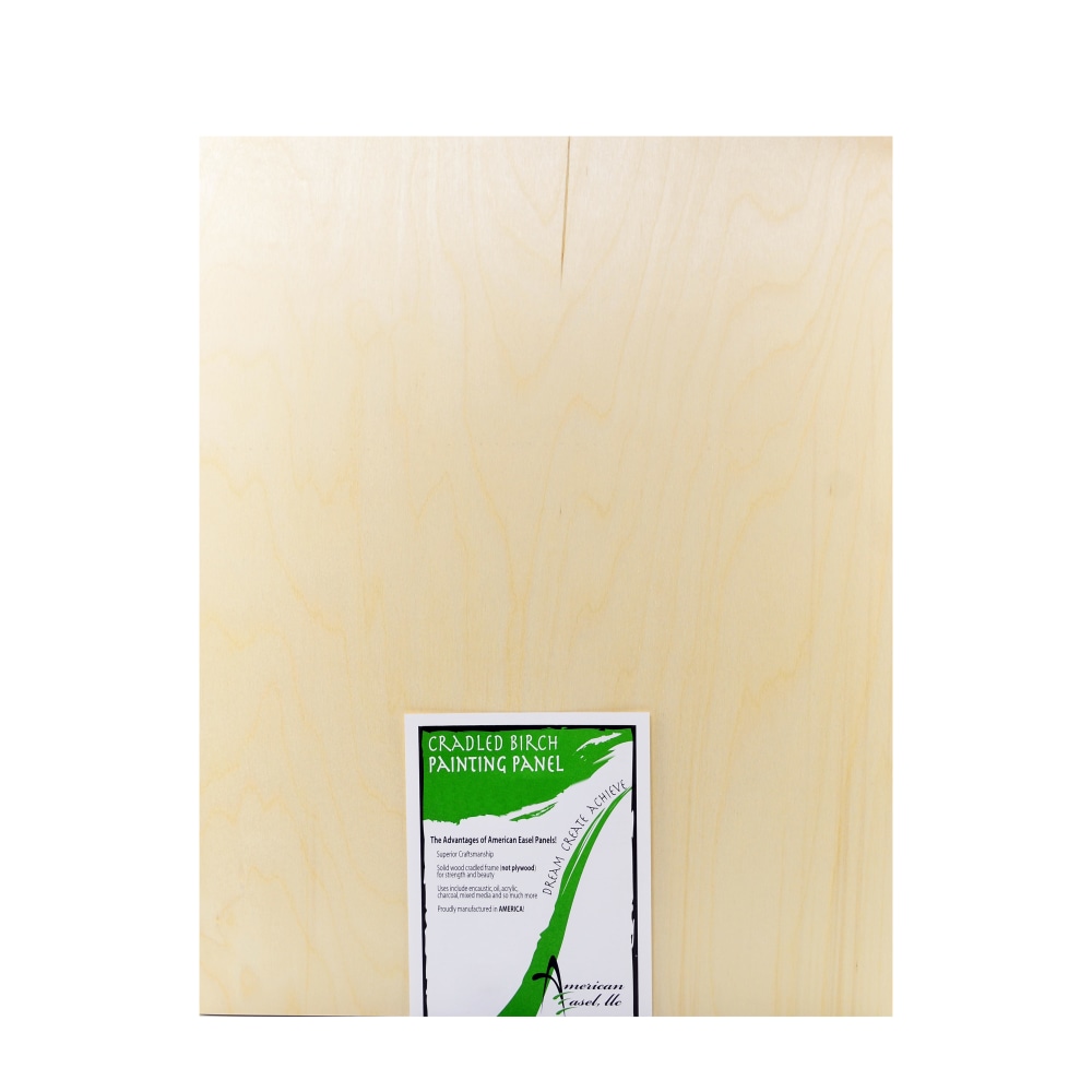 American Easel Cradled Wood Painting Panel, 24" x