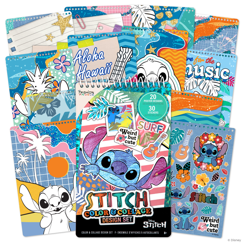 Fashion Angels Disney Stitch Color & Collage Design