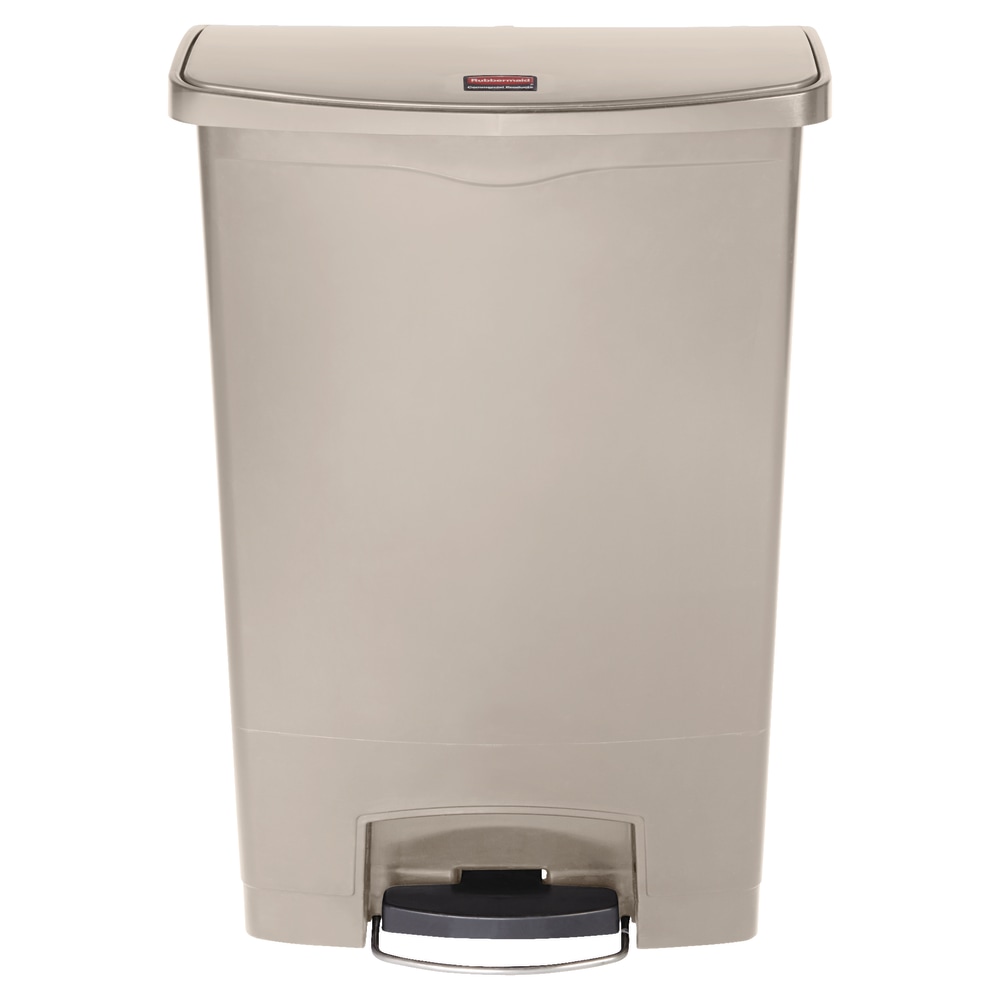 Rubbermaid® Slim Jim Step-On Resin Front Step Wastebasket,