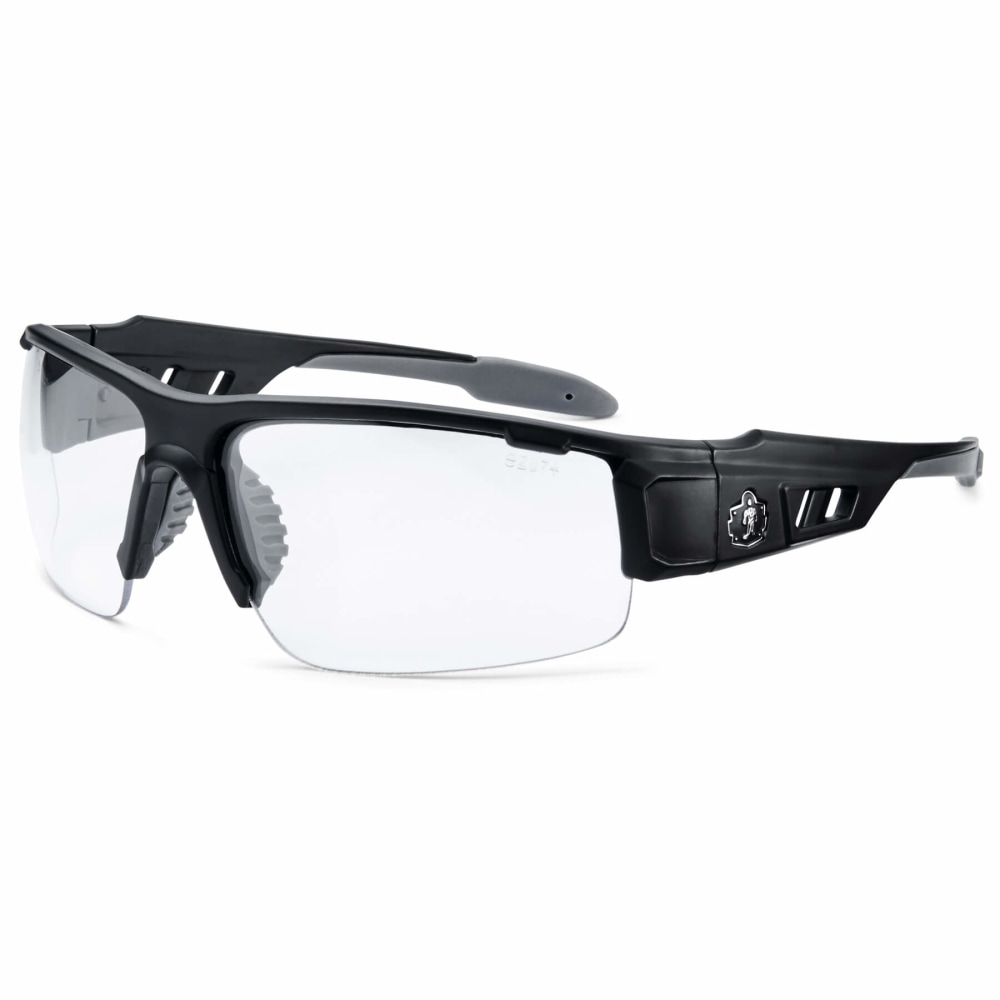 Ergodyne Skullerz® Safety Glasses, Dagr, Matte Black Frame,