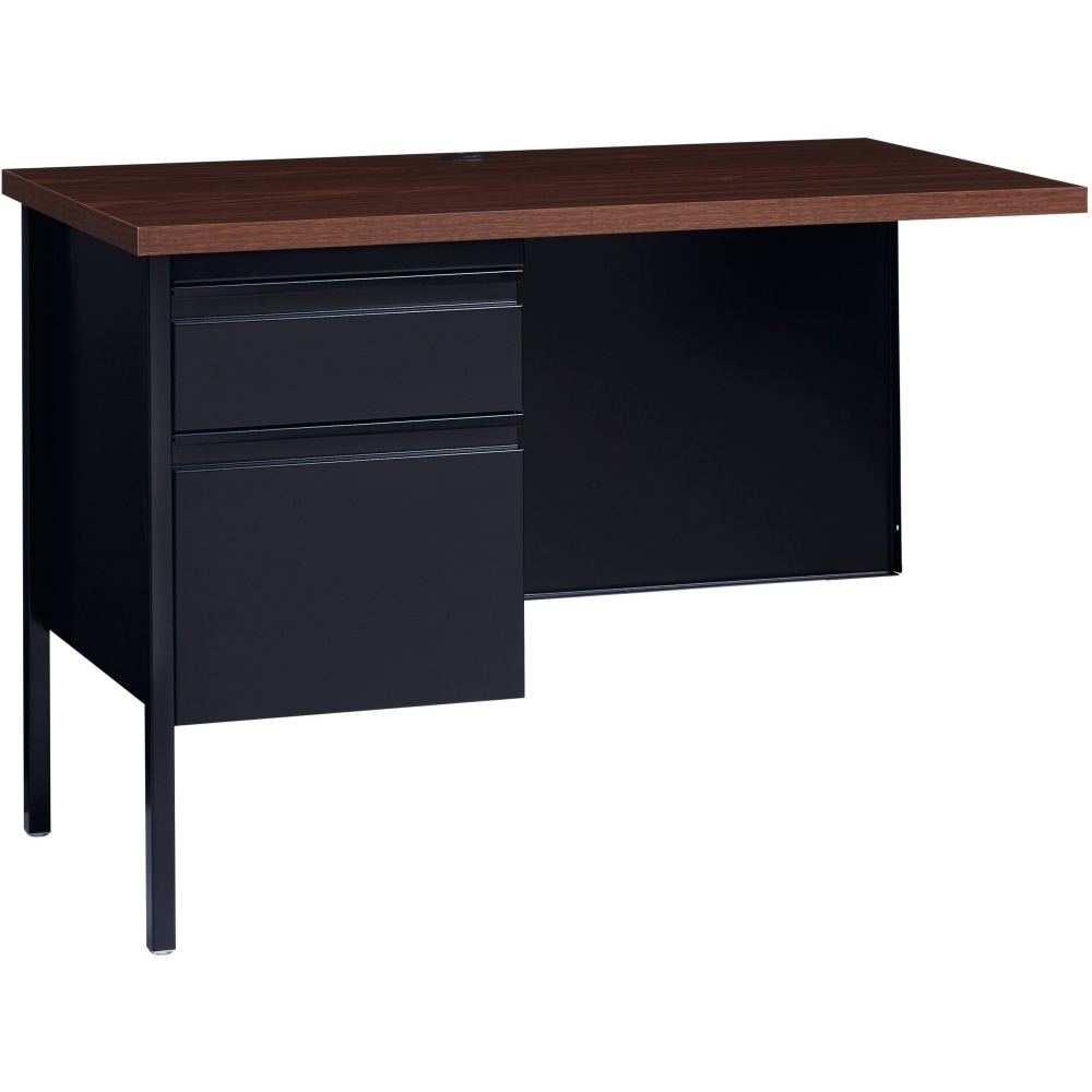 Lorell® Fortress Series 42"W Steel Pedestal Return Desk,
