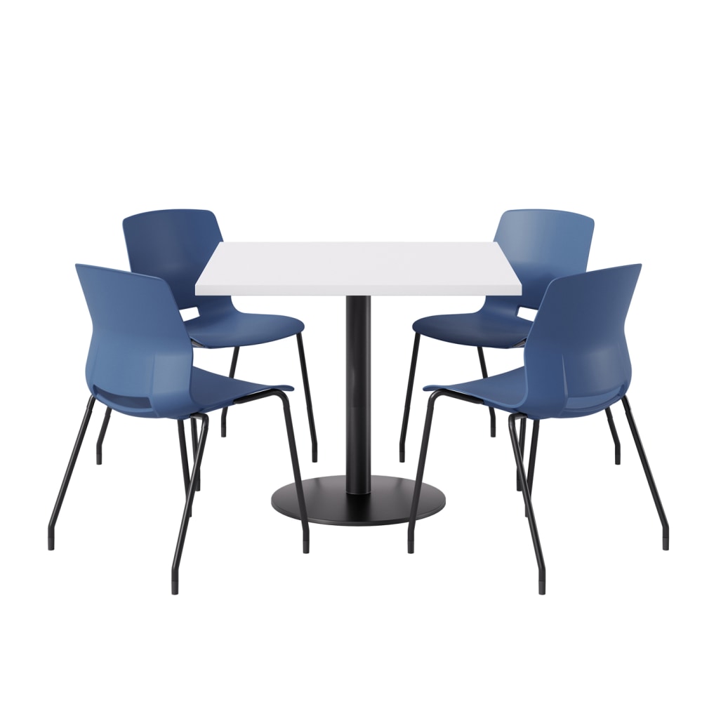 KFI Studios Proof Cafe Pedestal Table With Imme