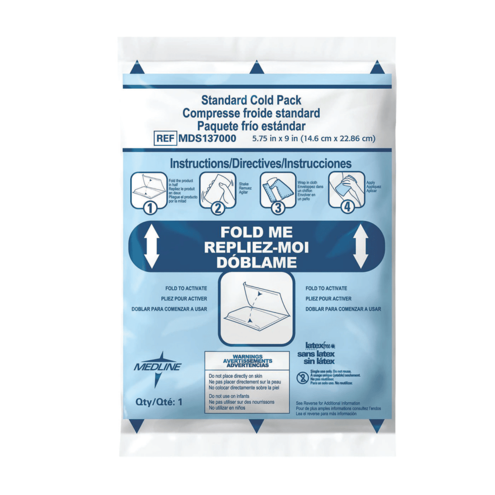 Medline Standard Instant Cold Packs, 4 3/4" X