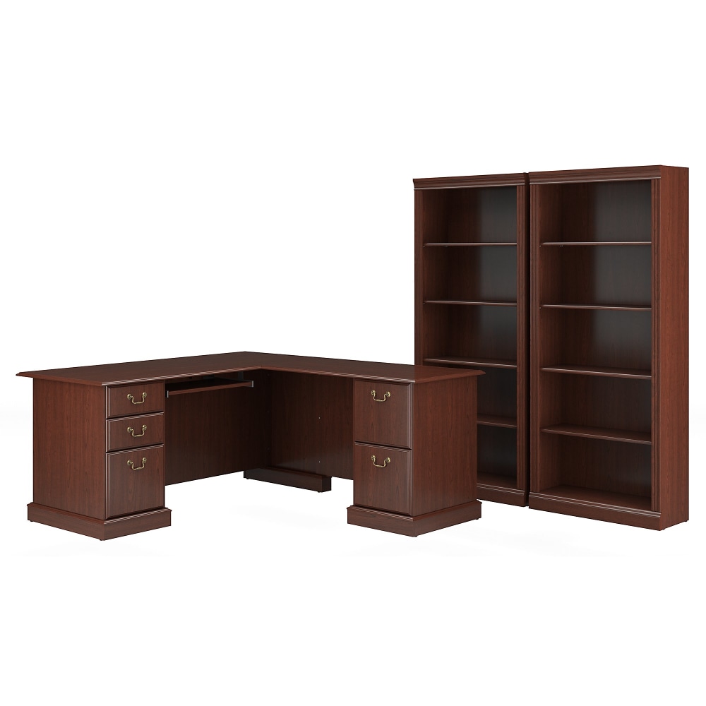 Bush Business Furniture Saratoga 66"W L-Shaped Corner Desk