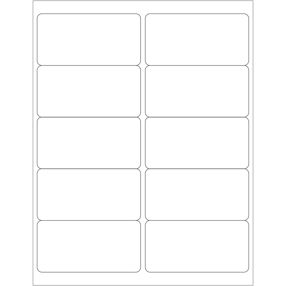 Tape Logic® Inkjet/Laser Labels, LL124MC, Rectangle, 4" x