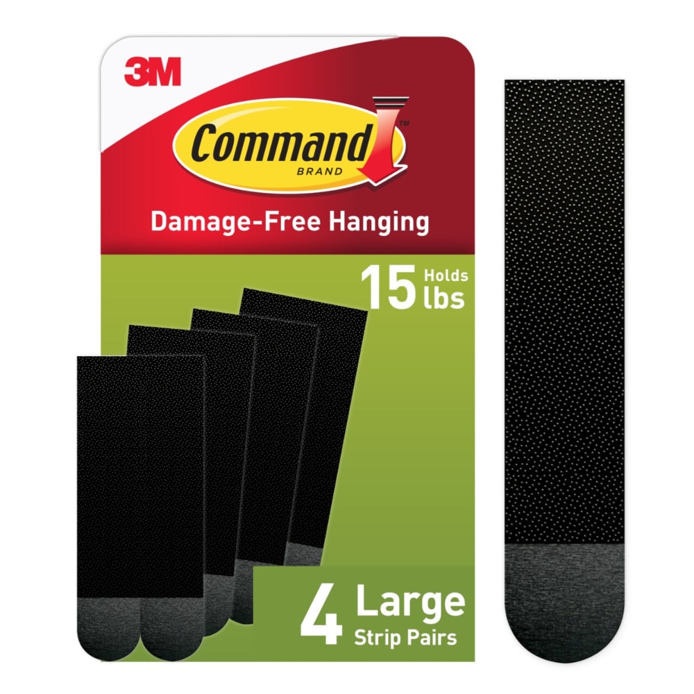Command™ Large Black Picture Hanging Strips, 17206BLK