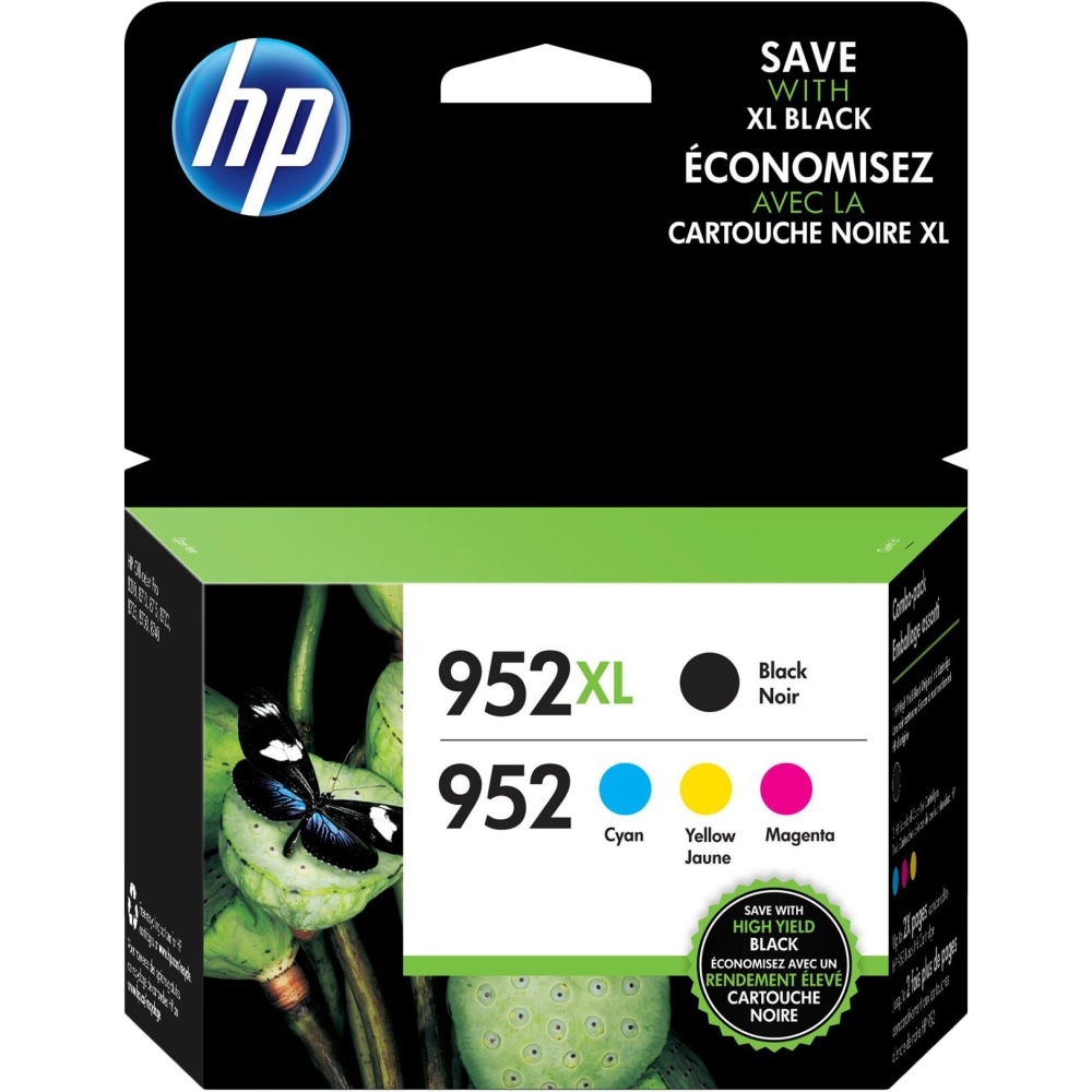 HP 952XL Black/952 Cyan; Magenta; Yellow High-Yield Ink