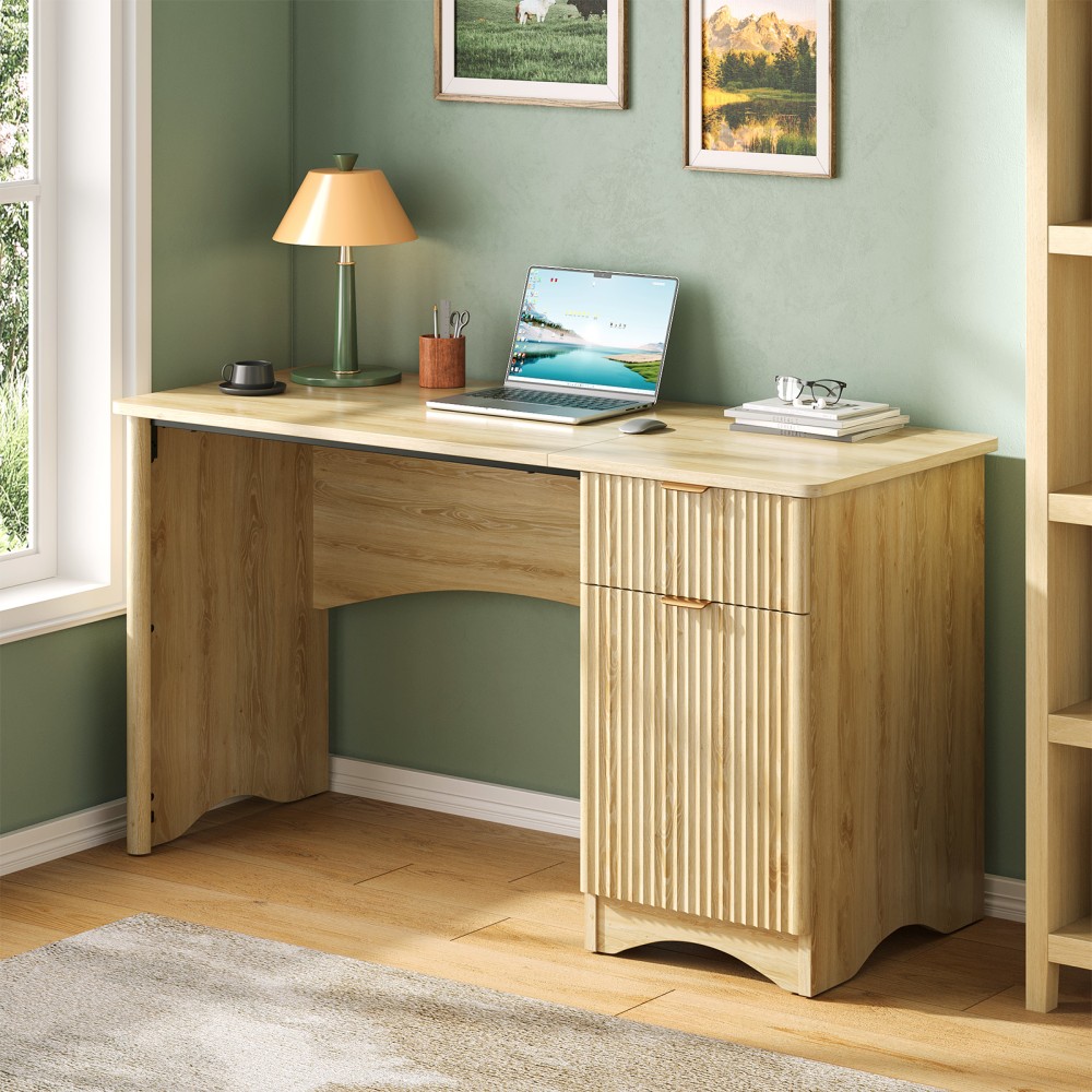 Bestier 48"W Writing Computer Desk With Drawer And