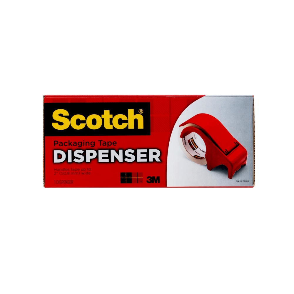 Scotch® Packaging Tape Hand Dispenser, 3" Core, 2"