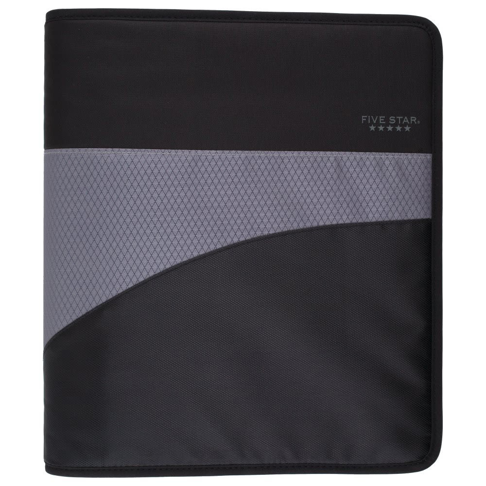 Five Star® Zipper 3-Ring Binder, 1 1/2" Round