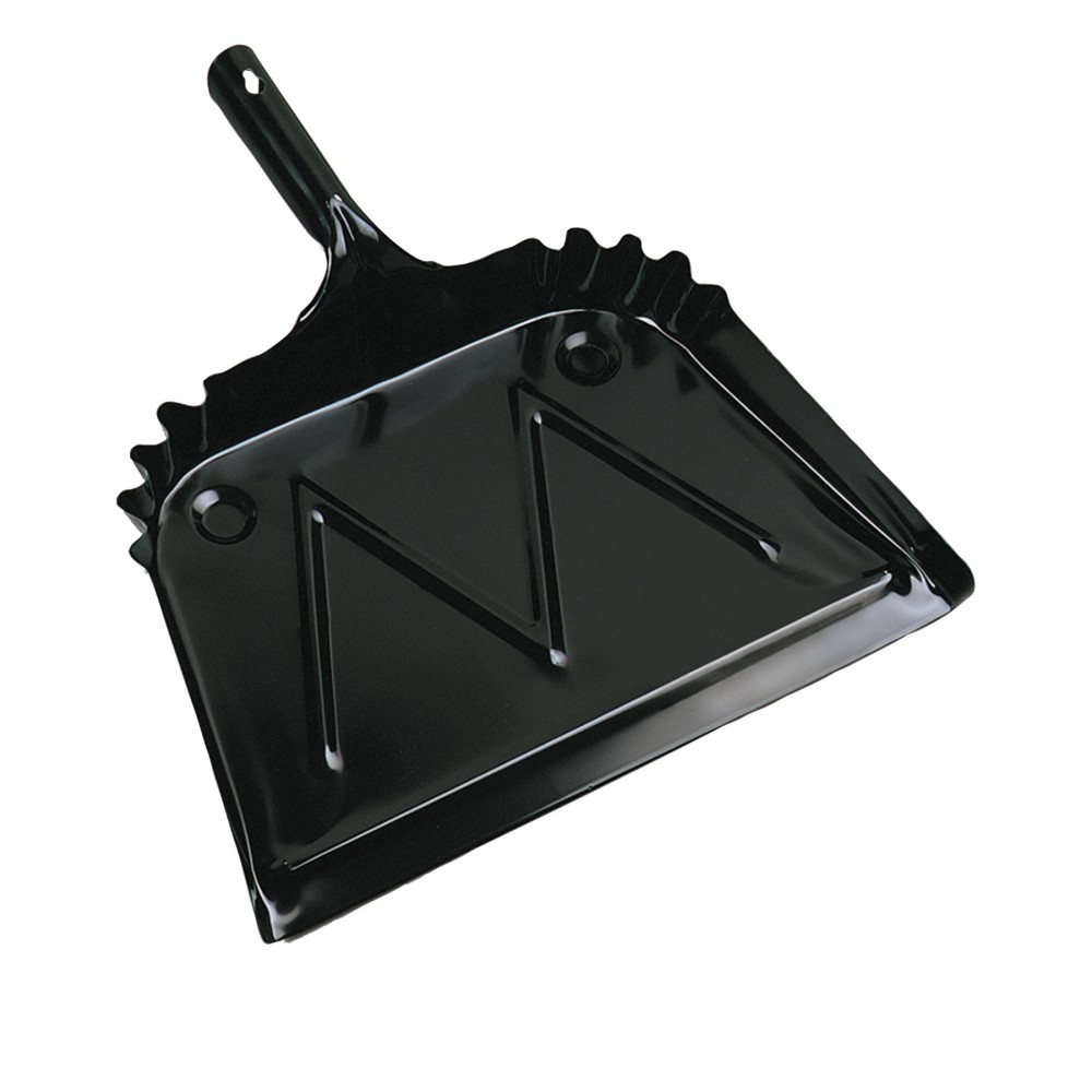 Boardwalk® Metal Dust Pan, Black