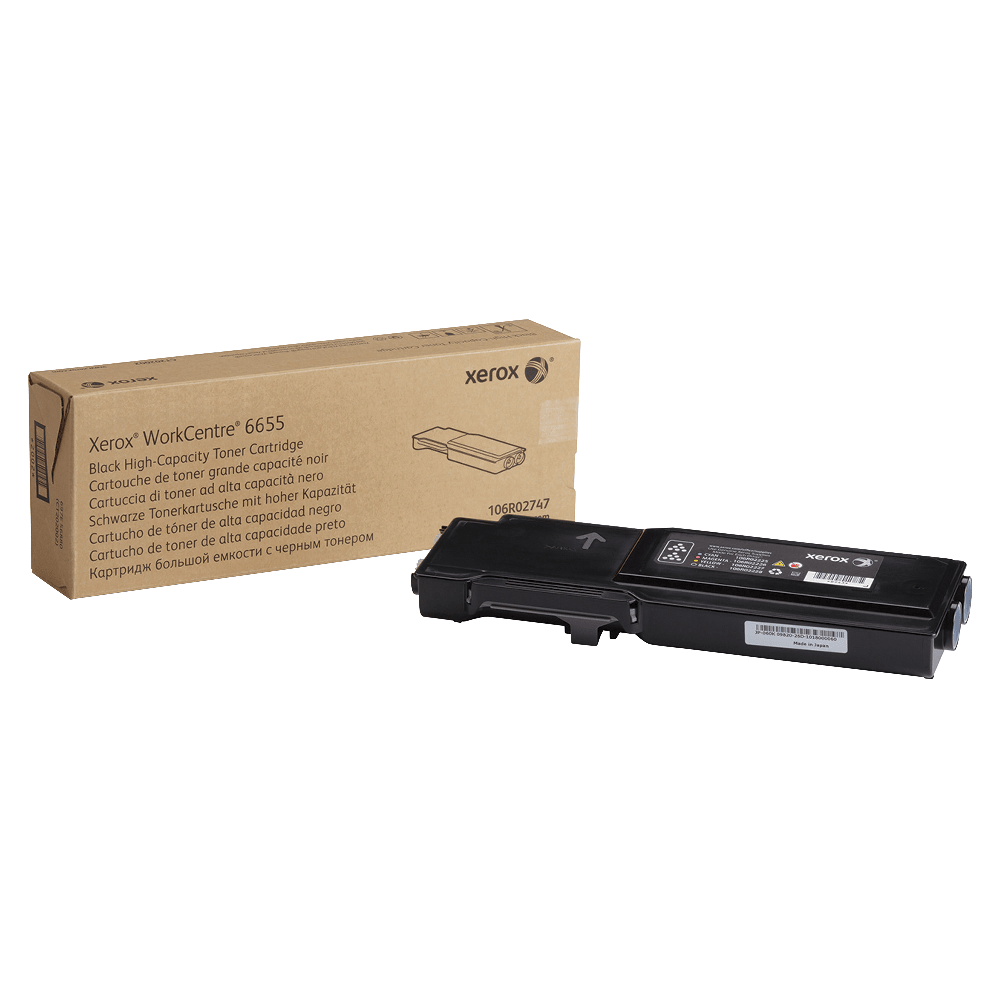 Xerox® 6655 Black High Yield Toner Cartridge, 106R02747