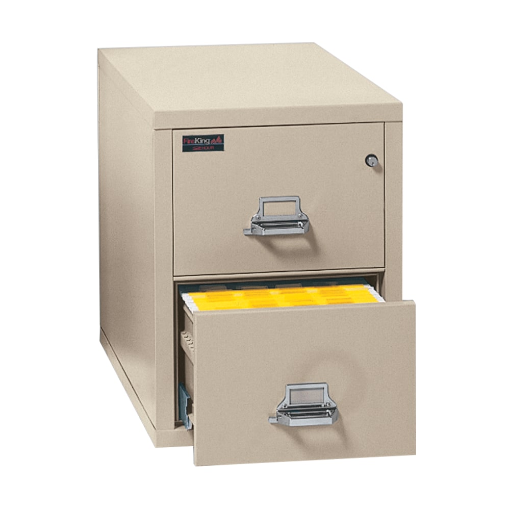 FireKing® UL 1-Hour 31-5/8"D Vertical 2-Drawer Letter-Size
