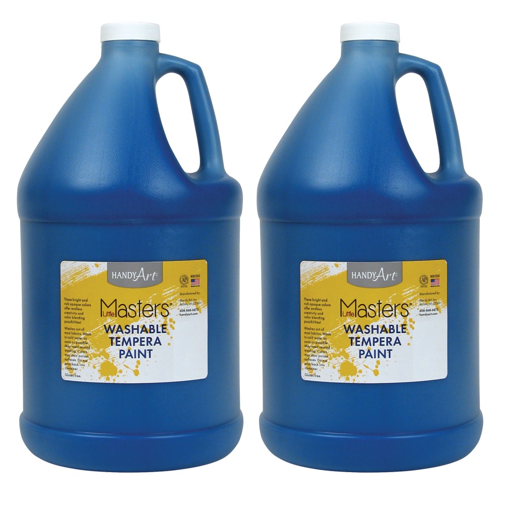 Little Masters® Washable Tempera Paint, 128 Oz, Blue,