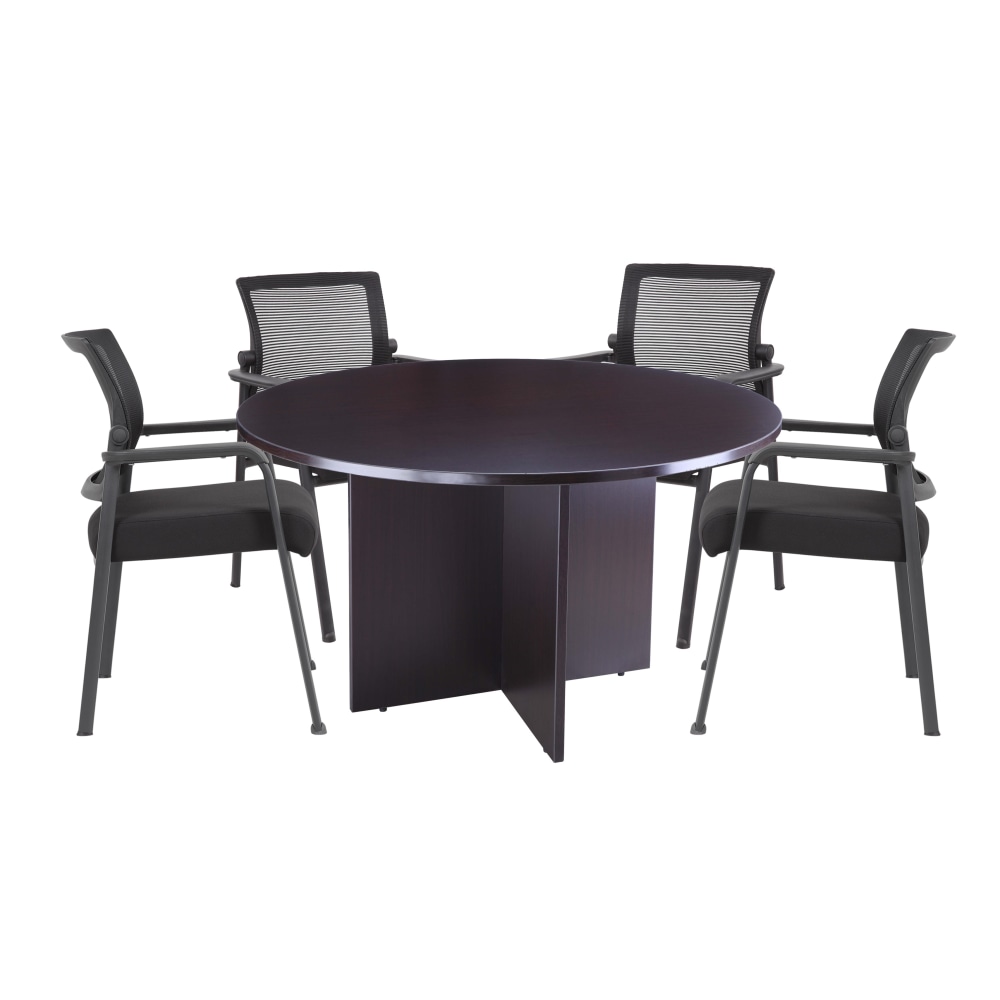 Boss Office Products 47" Round Table And Mesh