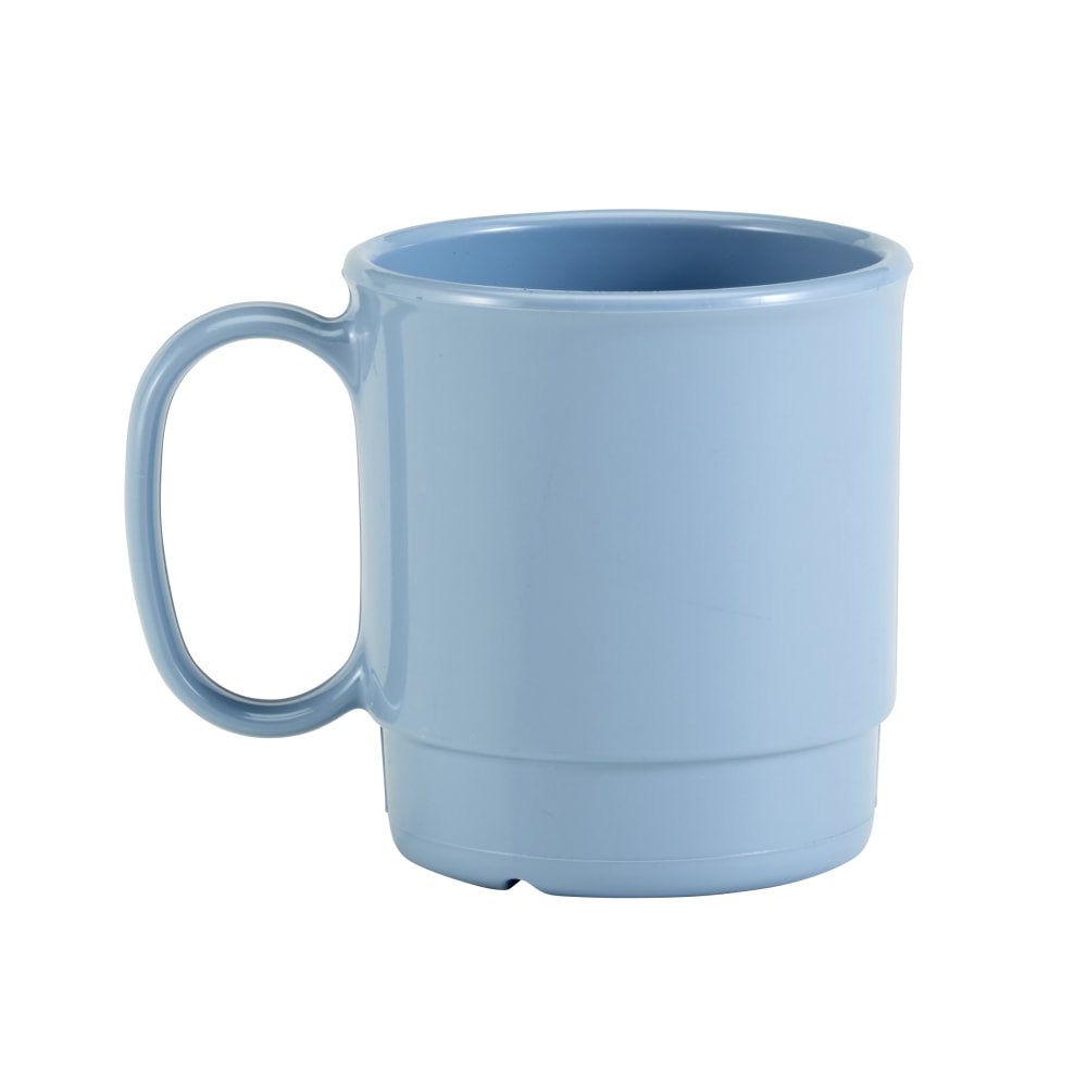 Cambro Camwear Dinnerware Mugs, 7.5 Oz, Slate Blue,