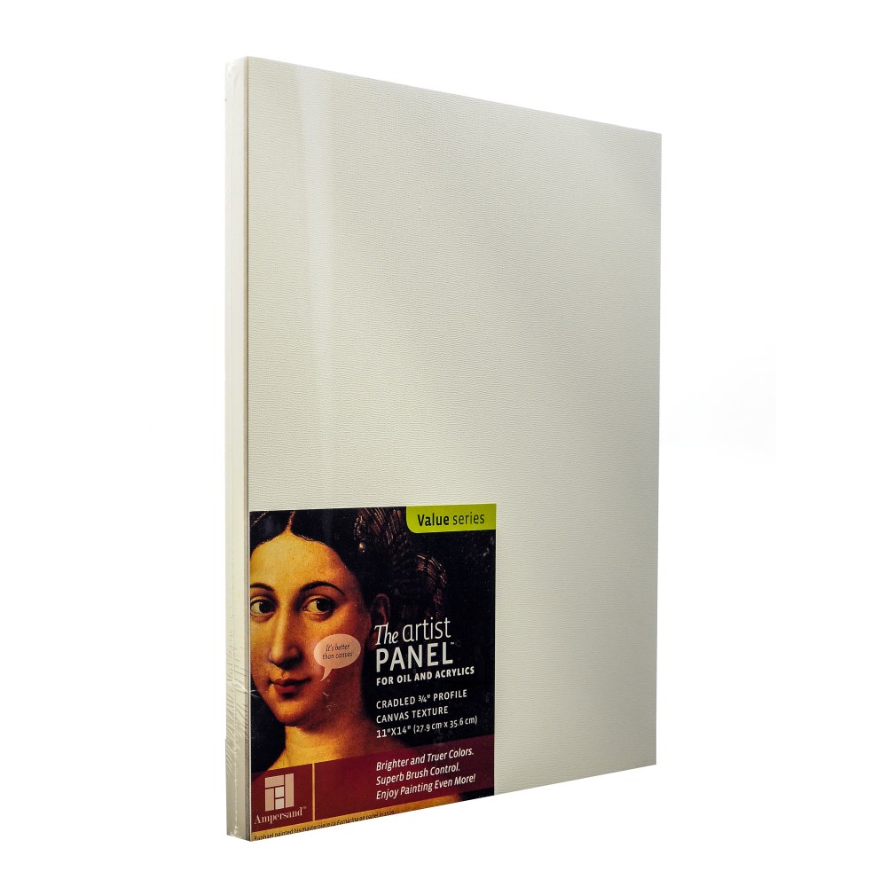 Ampersand Artist Panel Canvas Texture Cradled Profile, 11"
