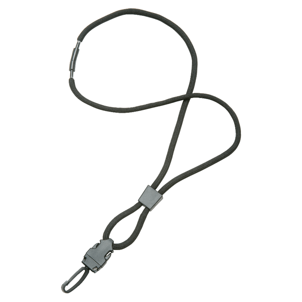 SKILCRAFT® Premium Lanyard With Swivel Hook, 36", Black,