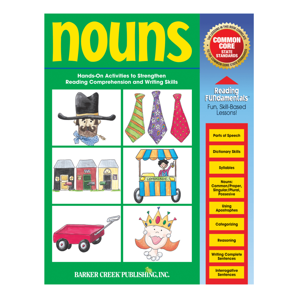 Barker Creek Grammar Activity Book, Nouns, Grades 1
