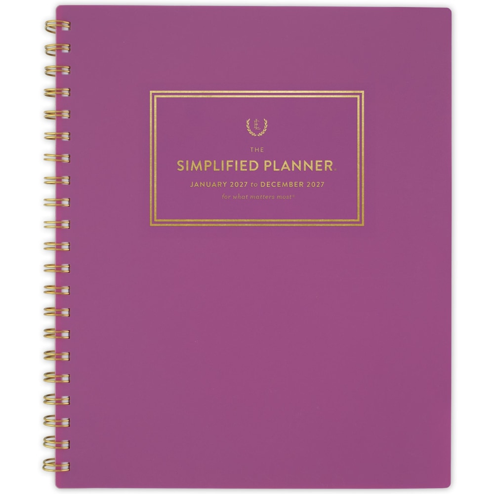 Simplified by Emily Ley for AT-A-GLANCE® 2027 Weekly