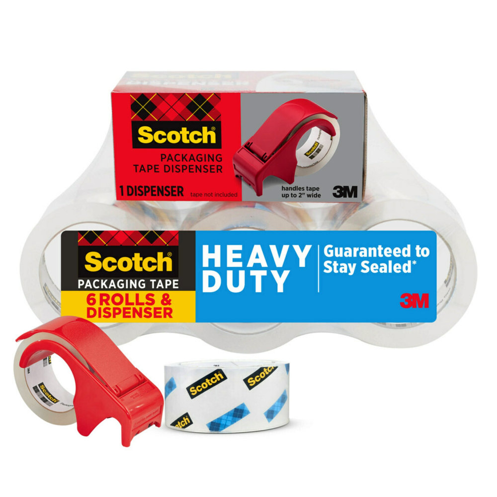Scotch? Heavy Duty Shipping Packing Tape, 6 Tape