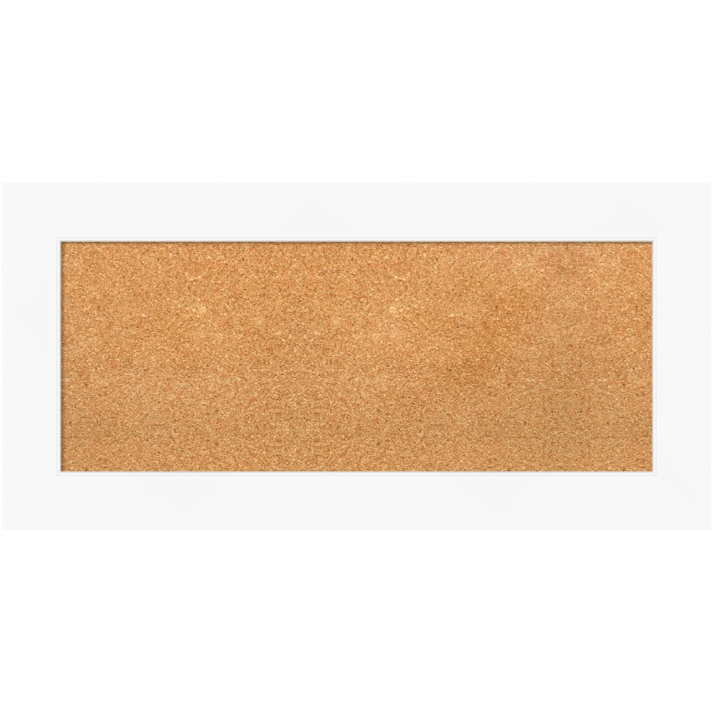 Amanti Art Rectangular Non-Magnetic Cork Bulletin Board, Natural,