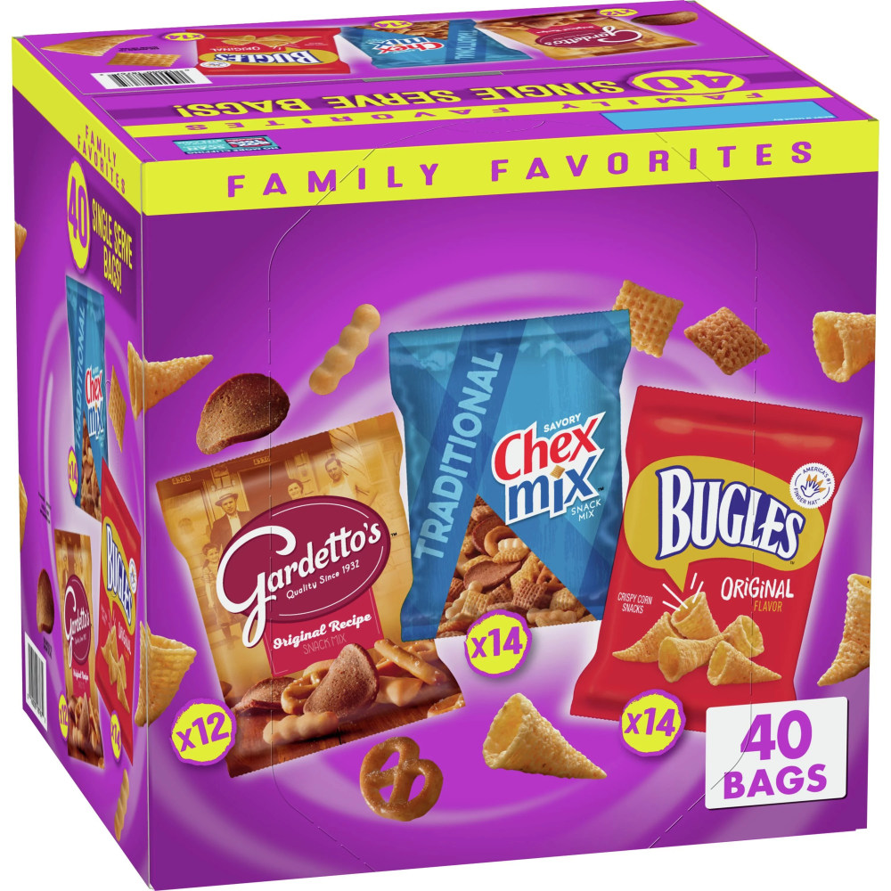 Bugles, Chex Mix and Gardetto Variety Pack Snack