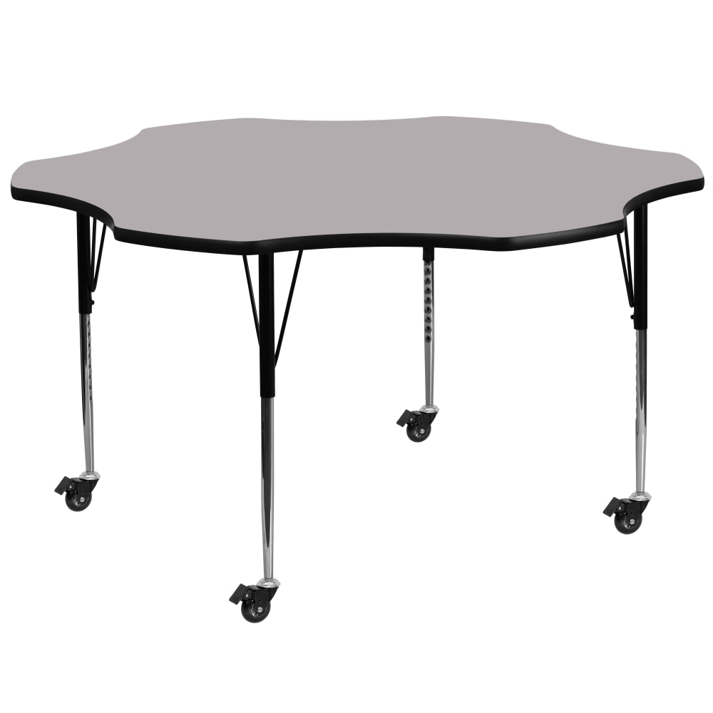 Flash Furniture Mobile Height Adjustable Thermal Laminate Flower