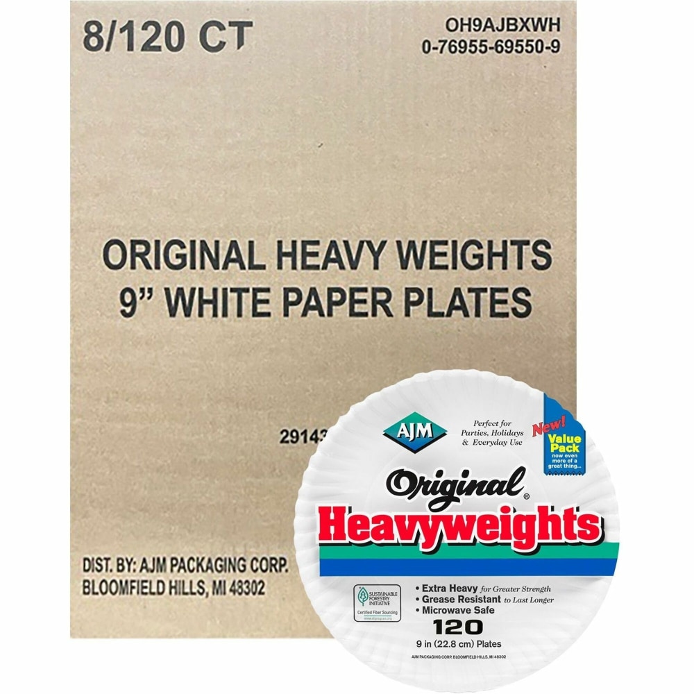 AJM 9" Original Heavyweight Plates - Serving, Reheating