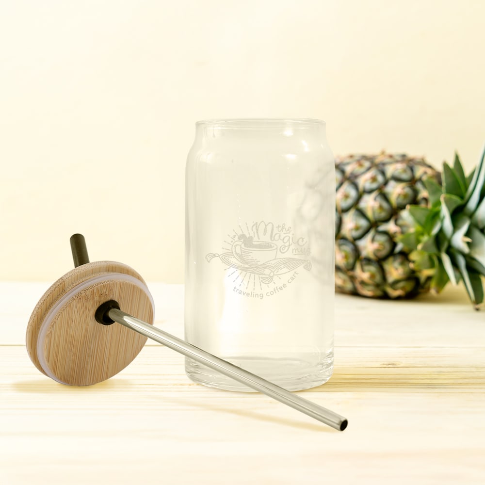 POD 16 oz Etched Can Glass