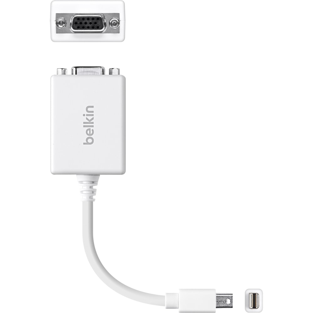 Belkin Mini DisplayPort/VGA Video Cable, 1&#x27;, White,
