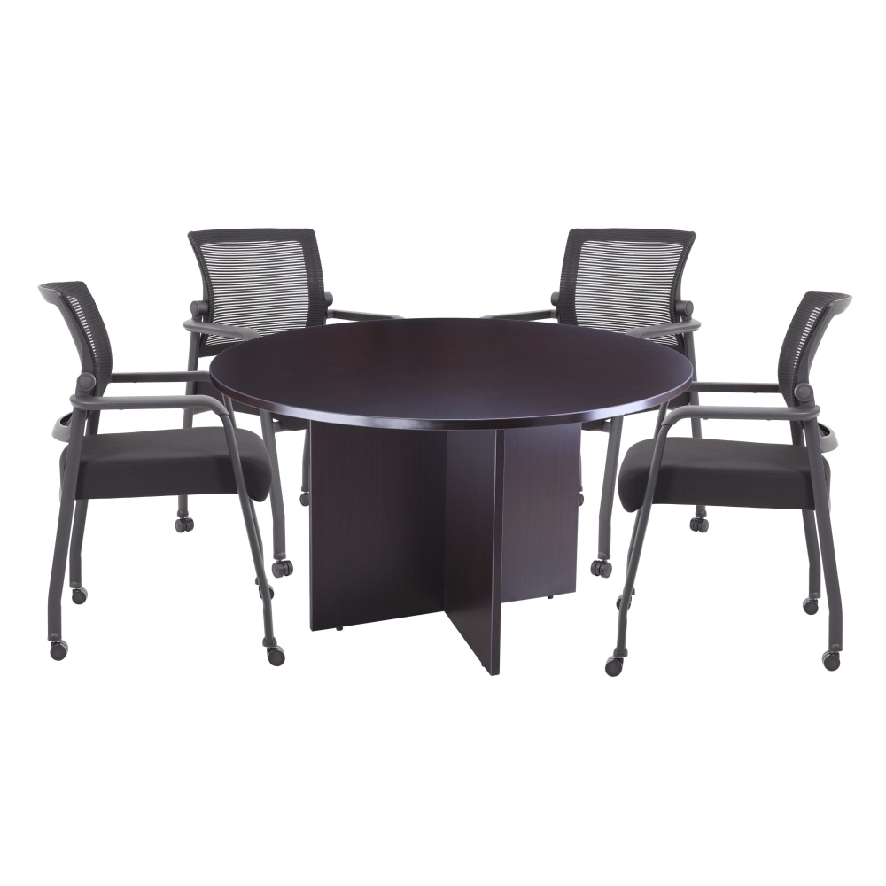Boss Office Products 47" Round Table And Mesh