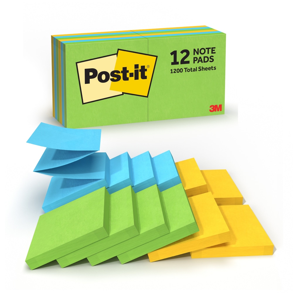 Post-it® Pop Up Notes, 12 Pads, 3 in