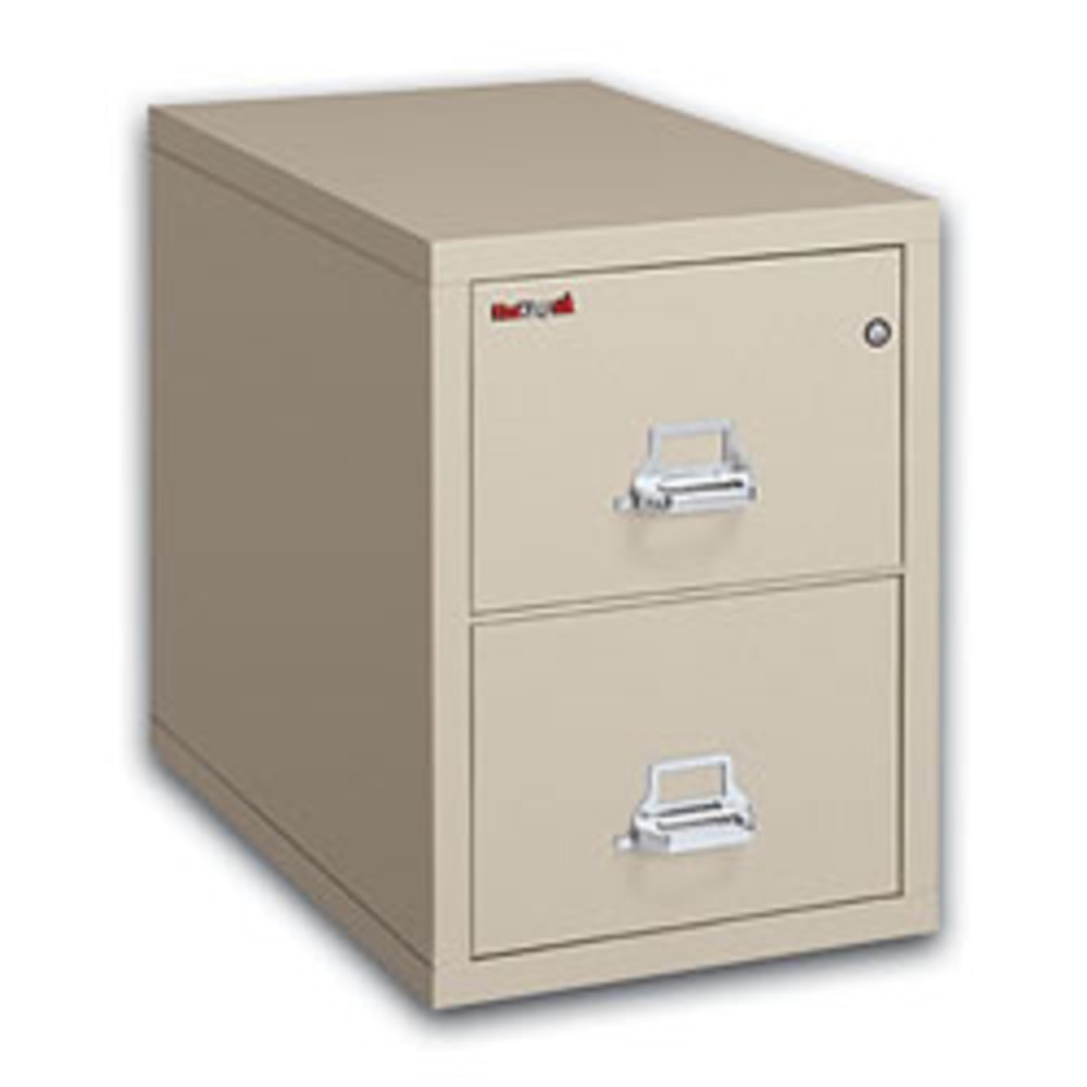 FireKing® 25"D Vertical 2-Drawer Letter-Size Fireproof File