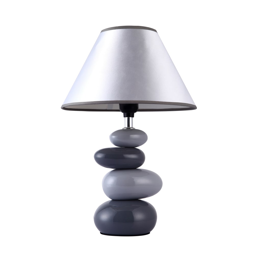 Simple Designs Shades Of Gray Ceramic Stone Table