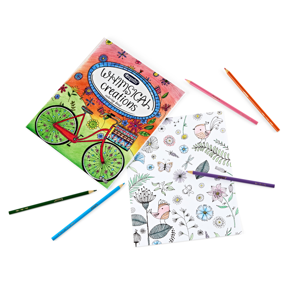 Crayola Whimsical Creations Coloring Book for Adults 40