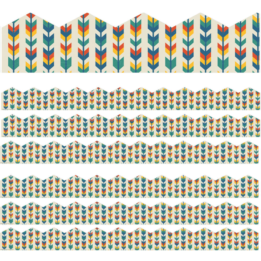 Eureka School Extra-Wide Deco Trim, Adventurer Arrows, 37’