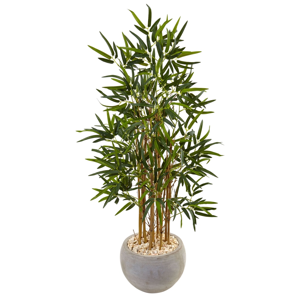 Nearly Natural Bamboo 48”H Artificial Tree With Bowl