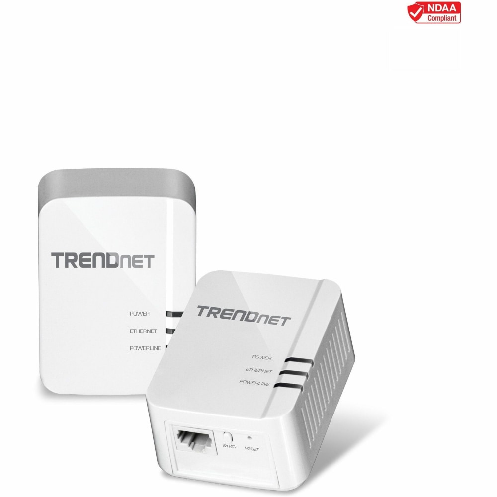 TRENDnet Powerline 1300 AV2 Adapter Kit, Includes 2x