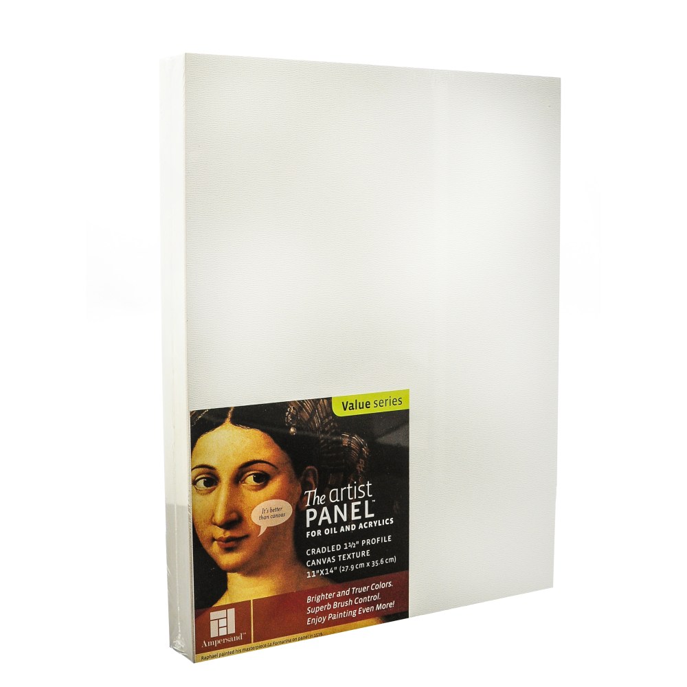 Ampersand Artist Panel Canvas Texture Cradled Profile, 11"