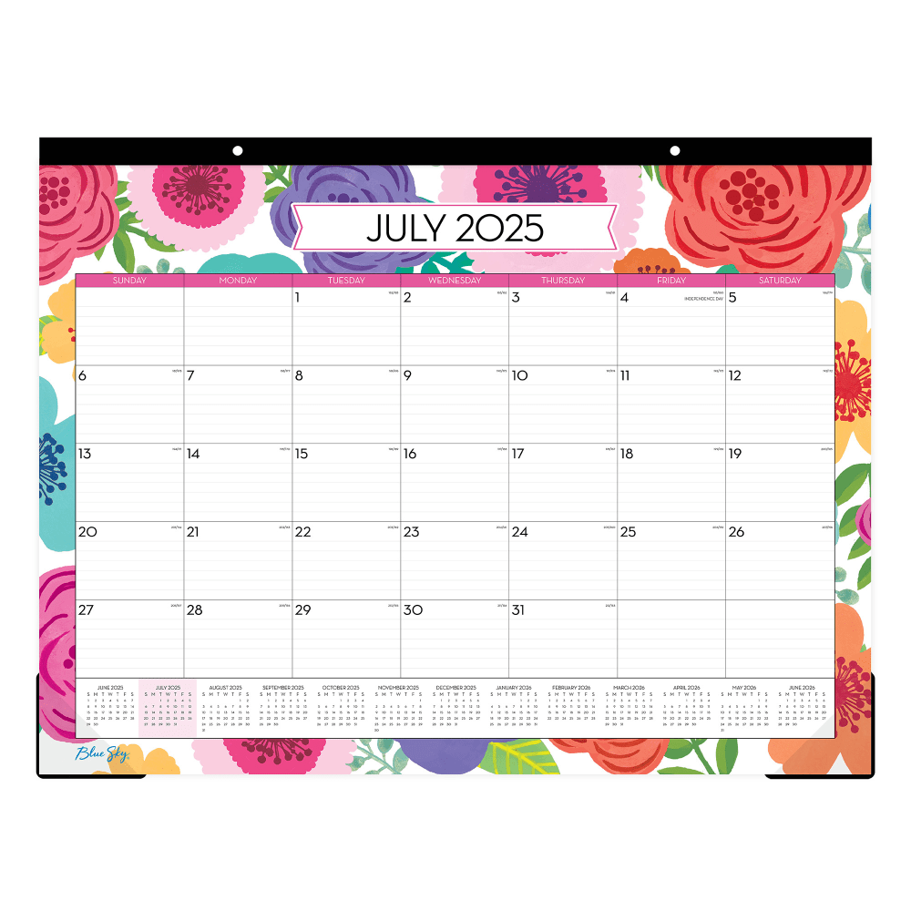 2025-2026 Blue Sky Desk Pad Planning Calendar, 17"